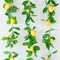 3 Strands Lemon Artificial Vines, 71" Lemon Silk Vine Garland with Green Leaves, Fake Hanging Plants Greenery Decor for Home, Bedroom, Wall, Party, Wedding Decoration